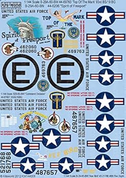 【中古】【未使用】キッツワールド KW144008 1/144 米陸軍 B-29 スーパーフォートレス用デカールセット