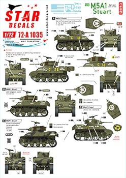 【中古】【未使用】スターデカール 72-A1035 1/72 アメリカ M5A1スチュアートD-デイ75周年スペシャル フランス ノルマンディー1944年