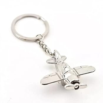 Rakuten - 【中古】飛行機キーホルダー航空機空気愛好家キーホルダーギフトキーリングキーホルダー