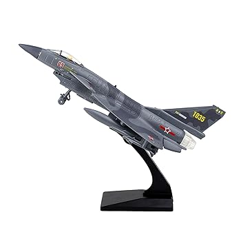 【中古】【未使用】Yotijay レストランの食堂の本棚のための戦闘機の飛行機のモデル, グレー(3)