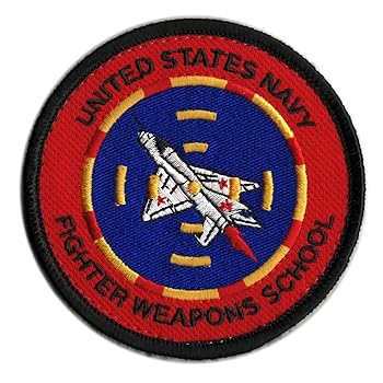 【中古】米軍グッズ アメリカ海軍 TOP GUN トップガン2『アメリカ海軍戦闘機兵器学校』パッチ ベルクロ付「燦吉 SANKICHI Assy」
