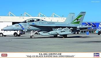 【中古】ハセガワ 1/72 アメリカ海軍 EA-18G グラウラー VAQ-135 ブラック レイブンズ 50周年記念 プラモデル 02351