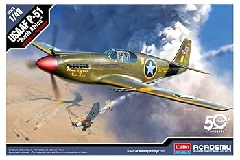 【中古】【未使用】アカデミー 1/48 アメリカ陸軍航空軍 P-51 マスタング 北アフリカ戦線 プラモデル 12338