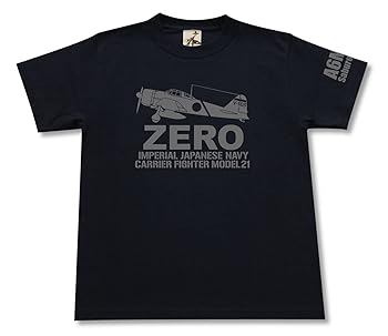【中古】ギガント 零戦 21型 坂井三郎 機 Tシャツ ブラック Lサイズ
