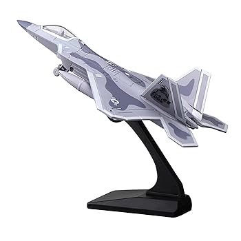 【中古】F-22 飛行機戦闘機 - 1/100 ダイキャスト飛行機モデル戦闘機玩具合金ディスプレイモデル