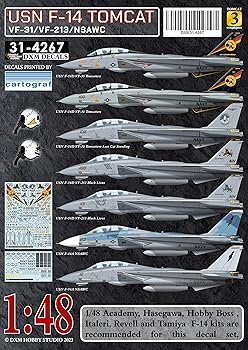 【中古】DXMデカール [31-4267] 1/48 アメリカ海軍 F-14A/D VF-31/VF-213/NSAWC トムキャット コレクション#3(3)