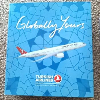 【中古】【未使用】トルコ航空 飛行機模型 777-300 1 500(3)