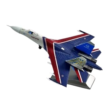 【中古】Folpus 1/100スケール SU-27 パフォーマンス航空機モデル飛行機モデル装飾コレクションギフト教育ツールディスプレイスタンド..