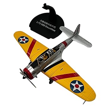楽天AJIMURA-SHOP【中古】【未使用】LOL-FUN 1/72 航空機モデル 攻撃機 オーナメントコレクション イエロー ダイキャスト 飛行 2人乗り 戦闘 家庭用 テレビキャビネット 本棚用