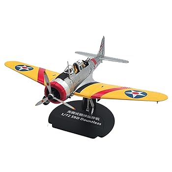 【中古】STARTIST 1/72スケール SBD ドーントレス 航空機模型飛行機モデル ベースオーナメント付き 寝室バー装飾用模型ダイキャスト飛行(3.0)