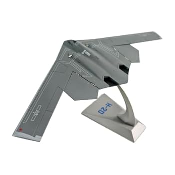 【中古】【未使用】Generic 1/200スケール H-20 戦略航空機モデル 教育用航空機モデル センターピース ディスプレイスタンド