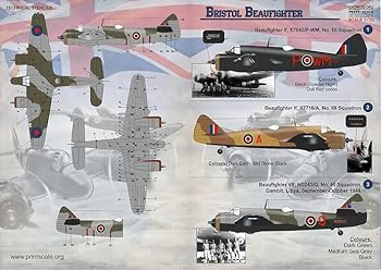 【中古】【未使用】プリントスケール 72-082 1/72 ブリストル ボーファイター Part 1