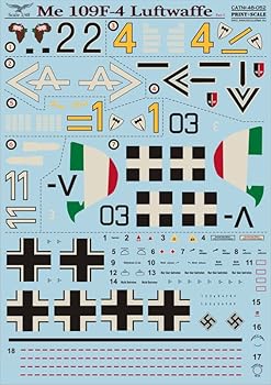 【中古】プリントスケール 48-052 1/48 ドイツ空軍 メッサーシュミット Me-109 F-4 Part 1