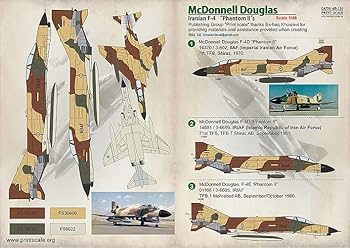 【中古】プリントスケール 48-131 1/48 イラン空軍 ファントム