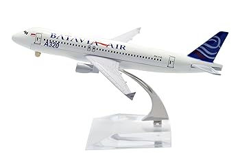 【中古】【未使用】TANG DYNASTY 1/400 16cm バタビア航空 Batavia Air エアバス A320 合金飛行機プレーン模型 おもちゃ