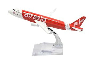 【中古】【未使用】TANG DYNASTY 1/400 16cm エアアジア AIR ASIA エアバス A320 赤い 合金飛行機プレーン模型 おもちゃ