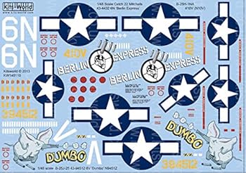 【中古】キッツワールド KW148110 1/48 米陸軍 B-25H ミッチェル `Berlin Express`, B-25J ミッチェル `DUMBO`