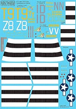 【中古】キッツワールド KW172206 1/72 アメリカ空軍 ダグラス ダコタC-47-A “Southern Cross” T9, T-431975 ? C47 “Tico Belle” Z8, V-2100591 C-47