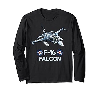 Other - 【中古】アメリカ空軍の航空機戦闘機F16ファルコン 長袖Tシャツ