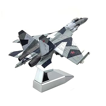Rakuten - 【中古】GUOOL 1/100スホーイSU-35スタンド付き金属戦闘機モデル22x14.5cm