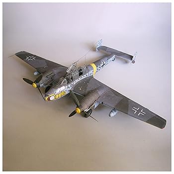 【中古】【未使用】1/33 BF-110 G2ファイター航空機モデルキット、DIYペーパーモデ...