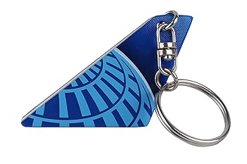 United Airlines Tail Keychain