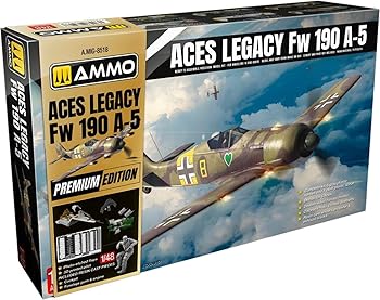 Rakuten - 【中古】【未使用】アモ 1/48 エースレガシー Fw190A-5 プレミアムエディション プラモデル AMO8518 (飛行機)