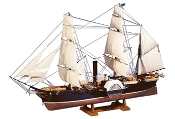 【中古】【未使用】青島文化教材社(AOSHIMA) 大型帆船 No.10 1/150 黒船 サスケハナ