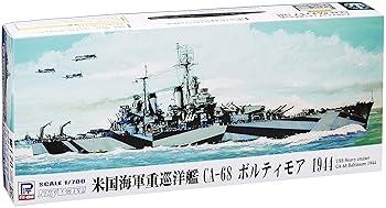 【中古】【未使用】ピットロード 1/700 米国海軍 重巡洋艦 ボルティモア 1944 エッチングパーツ付