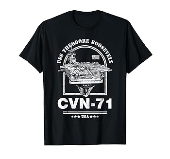 【中古】アメリカ海軍航空母艦 CVN-71 セオドア・ルーズベルト (USS Theodore Roosevelt) Tシャツ