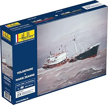 【中古】【未使用】プラッツ エレール 1/200 トロール船 ヴィロンテール号 ＆ マリー・ジャンヌ号 2隻セット プラモデル HE85604 (船)