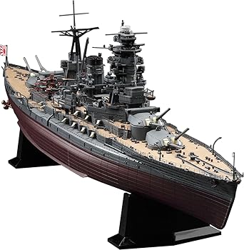 【中古】ハセガワ 1/350 日本海軍 戦艦 陸奥 プラモデル 40122 (船)