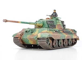 【中古】タミヤ 1/35 ミリタリーミニチュアシリーズ N0.164 ドイツ陸軍 重戦車 キングタイガー ヘンシェル砲塔 プラモデル 35164