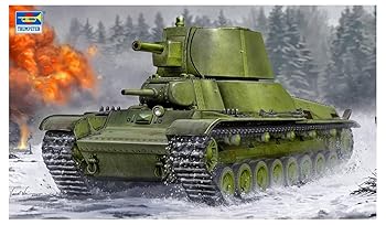 War Vehicle - 【中古】【未使用】トランペッター 1/35 ソビエト軍 T-100Z多砲塔重戦車 プラモデル 09591 成型色