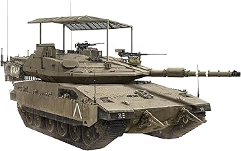 【中古】【未使用】GSIクレオス モンモデル 1/35 イスラエル 主力戦車 メルカバ Mk.4M 鳥かご装甲 プラ..