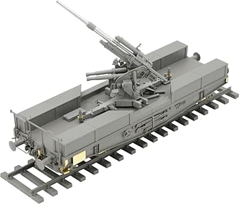 【中古】【未使用】ボーダーモデル(Border Model) 1/35 ドイツ 88mm砲 Flak36 w/SSys平貨車 プラモデル 組立キット BT044 (戦車)