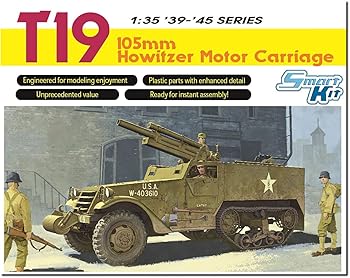 【中古】【未使用】プラッツ ドラゴン 1/35 WW2 アメリカ T19 105mm 自走榴弾砲 アルミ砲身/3Dプリント..