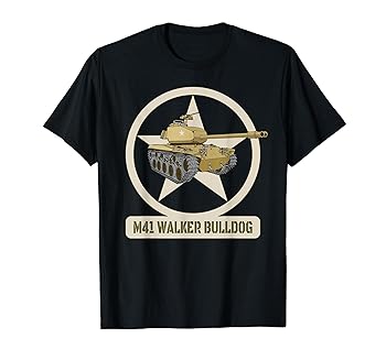 【中古】M41 ウォーカーブルドッグ アメリカンライトタンク図 Tシャツ