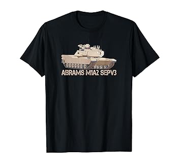 【中古】【未使用】エイブラムス M1A2 SEPV3 メインバトルタンク Tシャツ