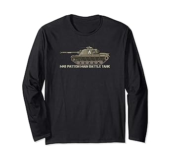 【中古】【未使用】M48パットン主力戦車アメリカ戦車 長袖Tシャツ