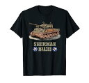 【中古】【未使用】第二次世界大戦のアメリカ戦車M4A3E8シャーマン記念品 Tシャツ