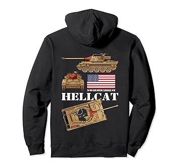 樂天商城 - 【中古】【未使用】M18ヘルキャットWW2アメリカ駆逐戦車戦車図フラグ パーカー