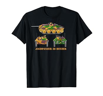 【中古】【未使用】Hetzer Jagdpanzer 38 German WW2 Tank Destroyer Tシャツ