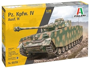 War Vehicle - 【中古】プラッツ イタレリ 1/35 WW2 ドイツ IV号戦車 H型 アルミ砲身/フィギュア2体付属 プラモデル IT6578 (戦車)