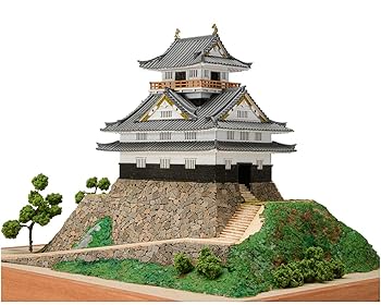 【中古】【未使用】ウッディジョー 1/150 岐阜城 木製模型 組み立てキット-