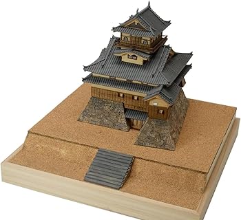 【中古】ウッディジョー 1/150 犬山城 木製模型 組み立てキット (建物)