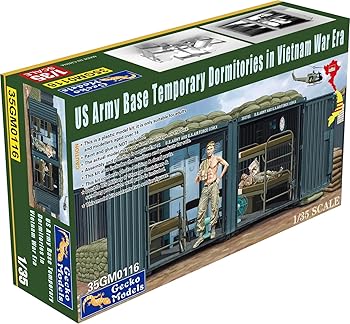 【中古】ゲッコーモデル 1/35 米軍基地 コンテナ兵舎 ベトナム プラモデル GEC35GM0116 (情景)