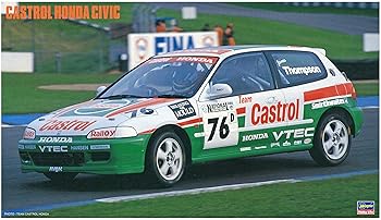 【中古】ハセガワ 1/24 カーモデルシリーズ カストロール ホンダ シビック プラモデル 20284