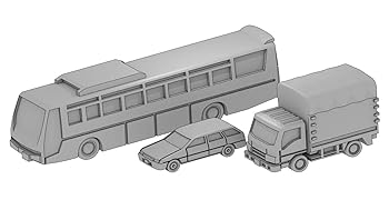 【中古】【未使用】モデリウム 1/700 TFSシリーズ 自動車セットF レジンキット T19V700-009M