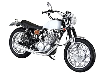 【中古】青島文化教材社(AOSHIMA) 1/12 ザ・バイクシリーズ ヤマハ 1JR SR400S リミテッドエディション 1995 カスタムパーツ付 プラモデル 成型色 56